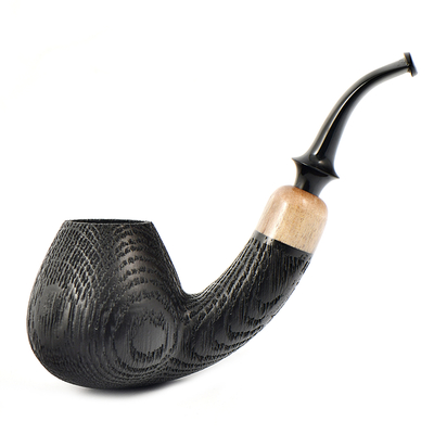 Курительная трубка Astra - Aurora Morta 225 - Brandy bent Black Blast, без фильтра