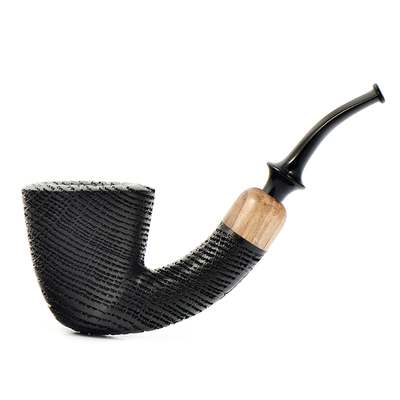 Курительная трубка Astra - Aurora Morta 235 - Dublin bent Black Blast, без фильтра