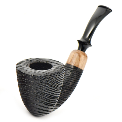 Курительная трубка Astra - Aurora Morta 235 - Dublin bent Black Blast, без фильтра