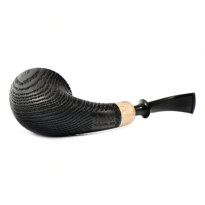 Курительная трубка Astra - Aurora Morta 245 - Rhodesian bent Black Blast, без фильтра