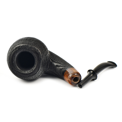 Курительная трубка Astra - Aurora Morta 255 - Tomato bent Black Blast, без фильтра