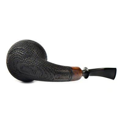 Курительная трубка Astra - Aurora Morta 255 - Tomato bent Black Blast, без фильтра