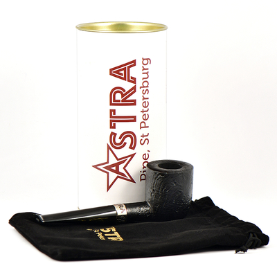 Курительная трубка Astra Classic 125 F - Billiard Black Blast, 9 мм