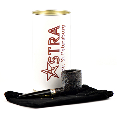 Курительная трубка Astra Classic 123 F - Billiard Brown Blast, 9 мм