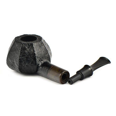 Курительная трубка Astra Nova - Tomato Faceted Black Blast - 155, без фильтра