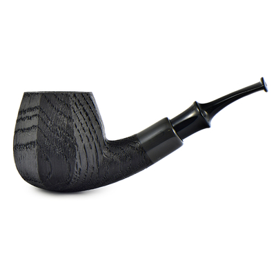 Курительная трубка Astra Nova Morta - Apple Bent Faceted Black Blast - 245, без фильтра