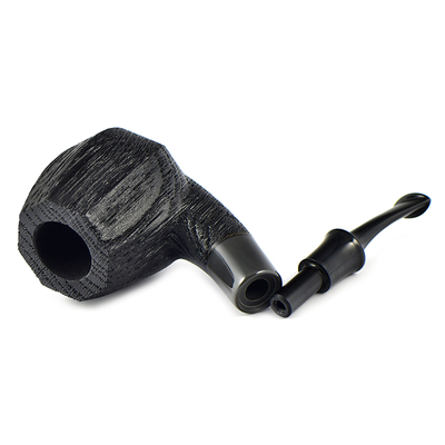 Курительная трубка Astra Nova Morta - Apple Bent Faceted Black Blast - 245, без фильтра