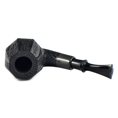 Курительная трубка Astra Nova Morta - Apple Bent Faceted Black Blast - 245, без фильтра