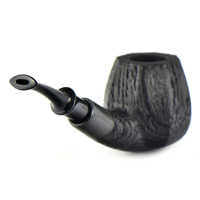 Курительная трубка Astra Nova Morta - Apple Bent Faceted Black Blast - 245, без фильтра