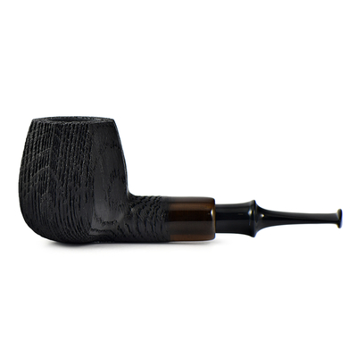 Курительная трубка Astra Nova Morta - Apple Faceted Black Blast - 235, без фильтра