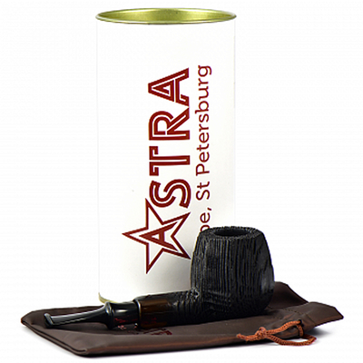 Курительная трубка Astra Nova Morta - Apple Faceted Black Blast - 235, без фильтра