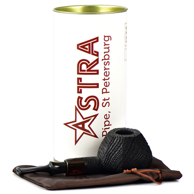 Курительная трубка Astra Nova Morta - Tomato Faceted Black Blast - 255, без фильтра