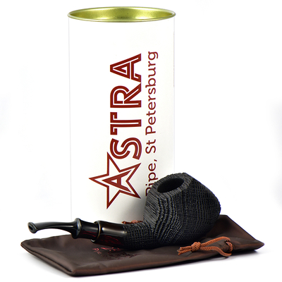 Курительная трубка Astra Nova Morta - Tomato Faceted Black Blast - 265, без фильтра