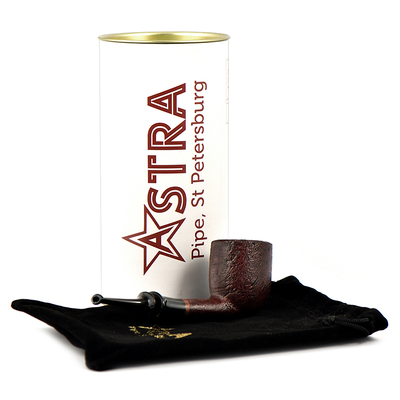 Курительная трубка Astra Spigot 123 - Billiard Brown Blast, без фильтра