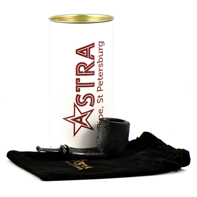 Курительная трубка Astra Spigot Morta 225 - Billiard Black Blast, без фильтра