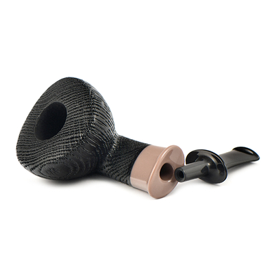 Курительная трубка Astra Spigot Morta 235 - Wide Dublin Black Blast, без фильтра