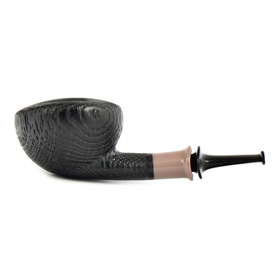 Курительная трубка Astra Spigot Morta 235 - Wide Dublin Black Blast, без фильтра