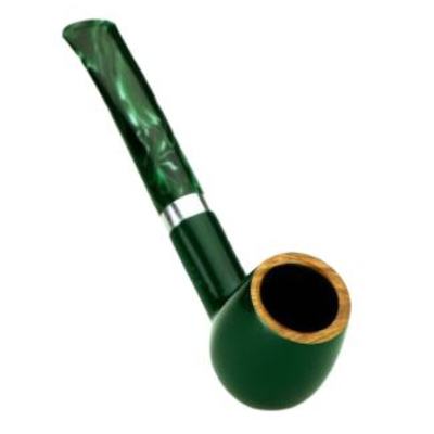 Курительная трубка Big Ben Sylvia Green Polish Green Stem 808, 9 мм