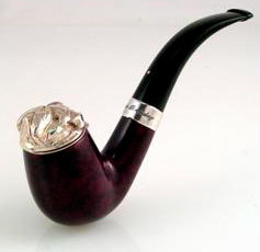 Курительная трубка Dunhill Bulldog Pipe Bruyere/Silver DPZBULLDOGB