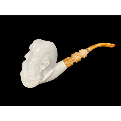 Курительная трубка Altinay Meerschaum Carved Bent Cengiskhan, без фильтра