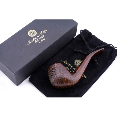 Курительная трубка Mastro de Paja Pettinata Classica, без фильтра M121-4
