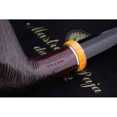 Курительная трубка Mastro de Paja Pettinata Classica с цветным кольцом, без фильтра M451-5