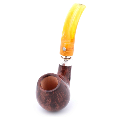 Курительная трубка Mastro de Paja Unica Ciocco, Amber 9 мм M002