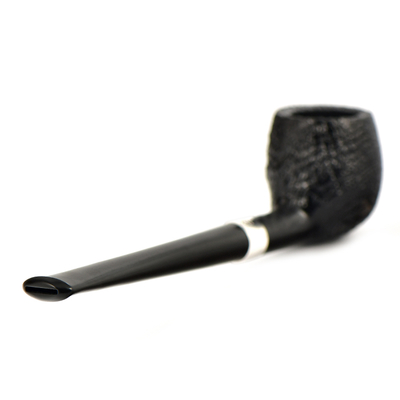 Курительная трубка Peterson - Junior - SandBlast - Silver Mounted - Straight Apple, без фильтра