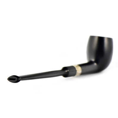 Курительная трубка Peterson Speciality Pipes Ebony Silver Mounted Belgique, без фильтра