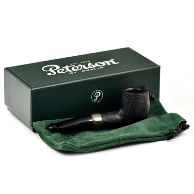 Курительная трубка Peterson 160th Anniversary - (Black) SandBlast - pat. OB P-Lip, без фильтра