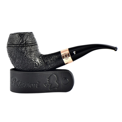 Курительная трубка Peterson Sherlock Holmes Christmas 2021 Sandblast - Deerstalker, без фильтра