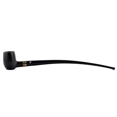 Курительная трубка Peterson Churchwarden Ebony Barel Silver, без фильтра