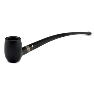 Курительная трубка Peterson Churchwarden Ebony Barel Silver, без фильтра