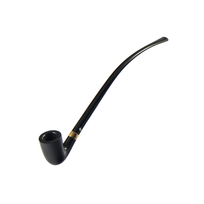 Курительная трубка Peterson Churchwarden Ebony D16 Silver, без фильтра