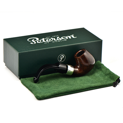 Курительная трубка Peterson De Luxe System Dark Smooth 20s P-Lip, 9 мм