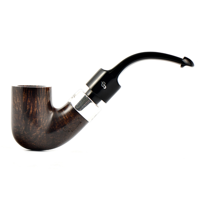 Курительная трубка Peterson De Luxe System Dark Smooth 8s P-Lip, без фильтра