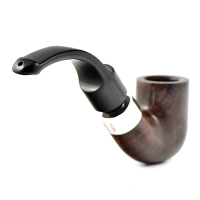 Курительная трубка Peterson De Luxe System Dark Smooth 8s P-Lip, без фильтра