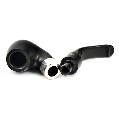 Курительная трубка Peterson De Luxe System Ebony 12.5 P_Lip, 9 мм