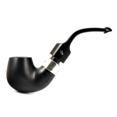 Курительная трубка Peterson De Luxe System Ebony 12.5 P_Lip, 9 мм