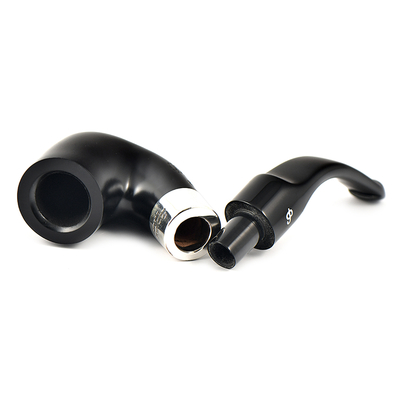 Курительная трубка Peterson De Luxe System Ebony 8s P-Lip, 9 мм