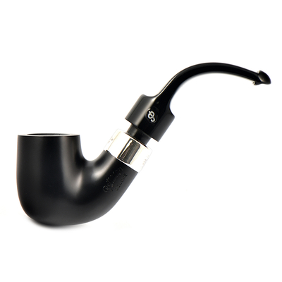Курительная трубка Peterson De Luxe System Ebony 8s P-Lip, без фильтра