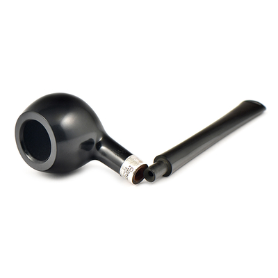 Курительная трубка Peterson Junior Ebony - Silver Mounted - Prince, без фильтра