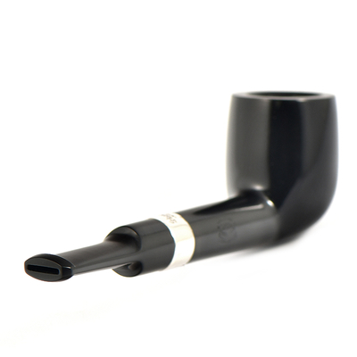 Курительная трубка Peterson Junior Ebony - Silver Mounted Straight Lovat, без фильтра