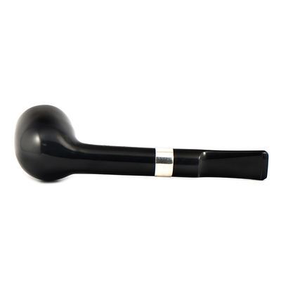 Курительная трубка Peterson Junior Ebony - Silver Mounted Straight Lovat, без фильтра