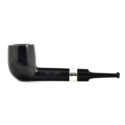 Курительная трубка Peterson Junior Ebony - Silver Mounted Straight Lovat, без фильтра