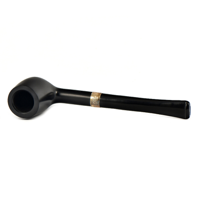 Курительная трубка Peterson Junior Ebony Silver Mounted Straight Billiard, без фильтра