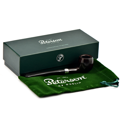 Курительная трубка Peterson Junior Heritage - Silver Mounted Straight Apple, без фильтра