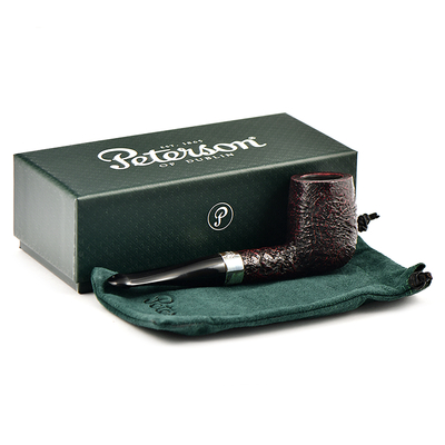 Курительная трубка Peterson Pub pipe Sandblast Billiard P-Lip, 9 мм