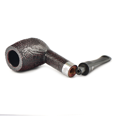 Курительная трубка Peterson Pub pipe Sandblast Billiard P-Lip, без фильтра