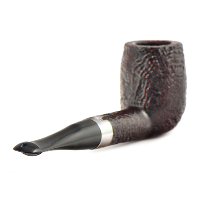 Курительная трубка Peterson Pub pipe Sandblast Billiard P-Lip, без фильтра